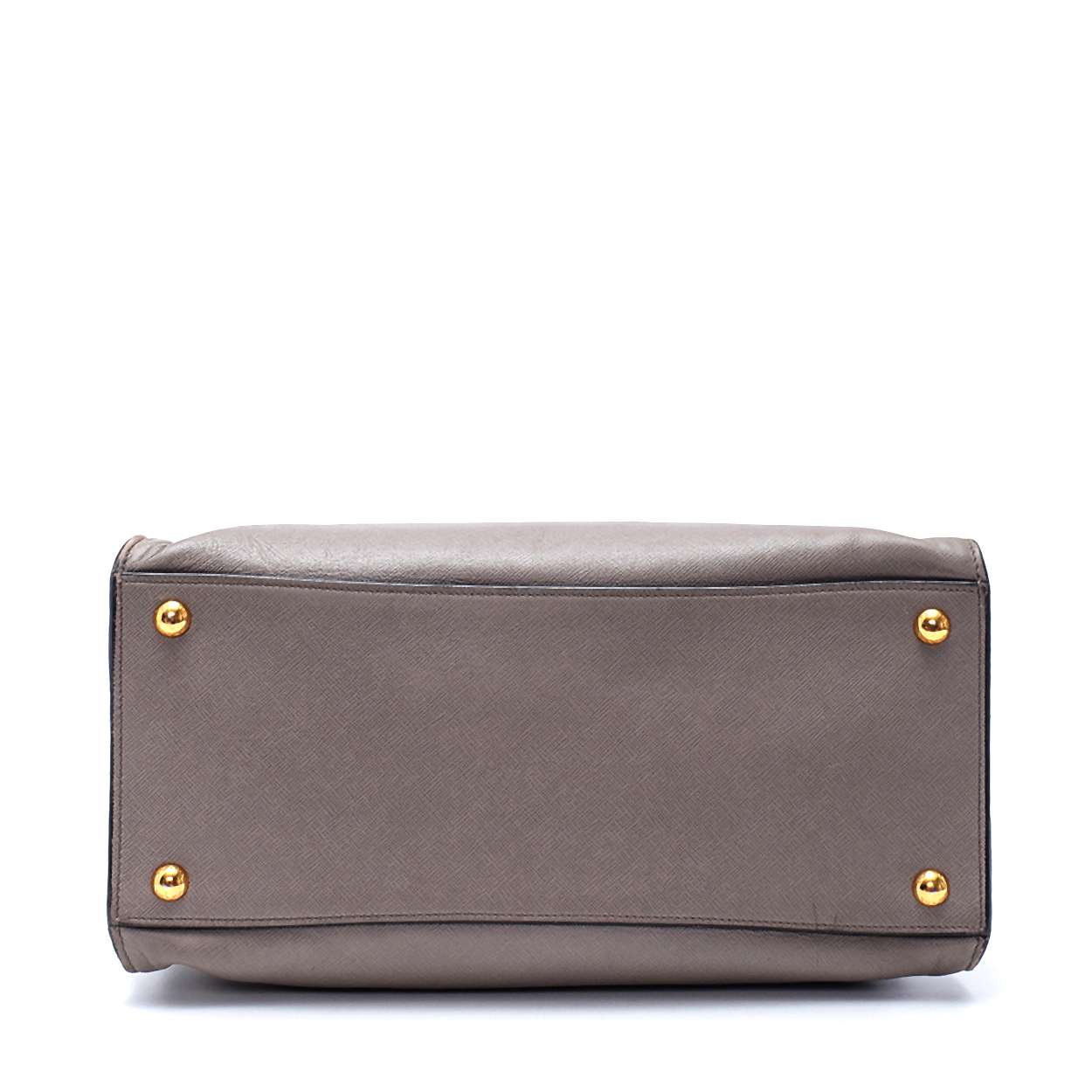 Prada - Grey Saffiano Leather Tote Bag